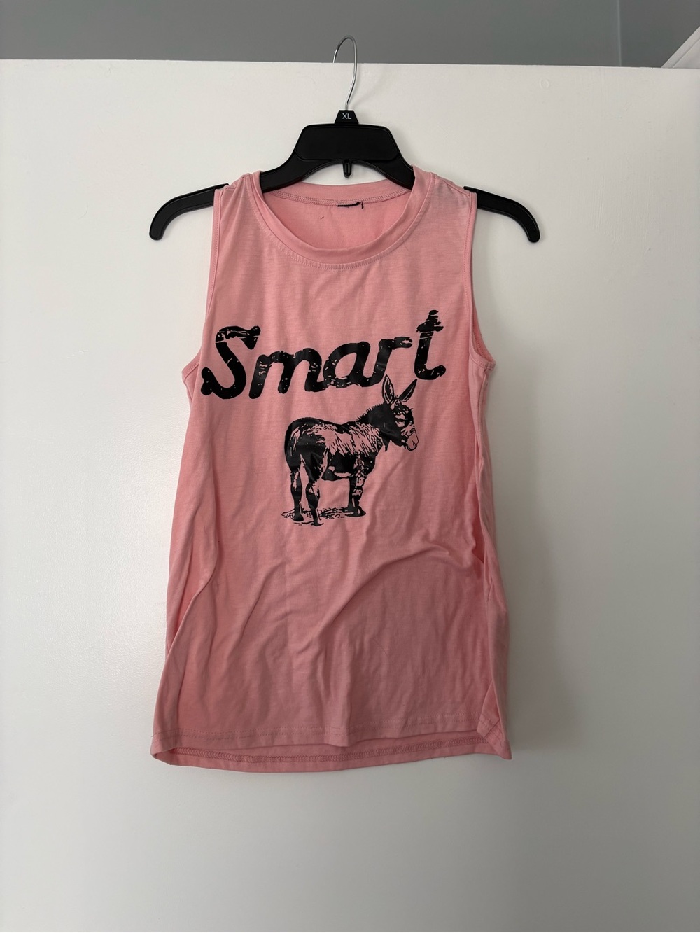 Pink "Smart" Graphic Muscle Tank